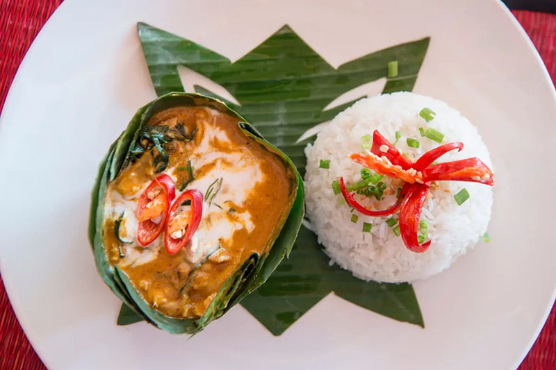 Fish Amok - cambodian dishes
